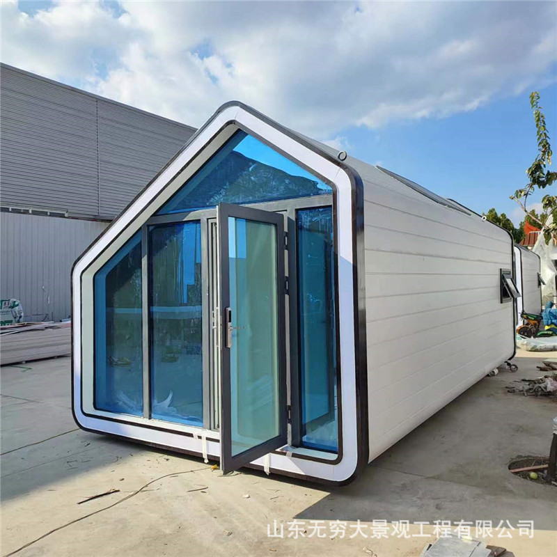 Apple cápsula habitación móvil B & B celebridad de Internet Reloj-En espacio grande cápsula producción creativo templado cuadrado cabina Oficina