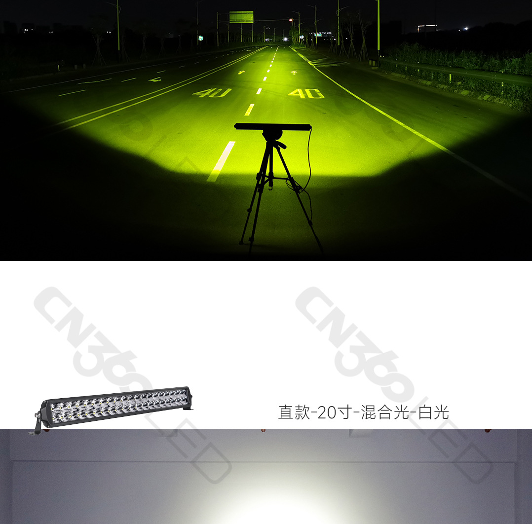 Cn360 49 Models of Long Strip Led Work Lights with High Power, Suitable for Retrofitting on Car Roof, Front Grille, Front Bumper, and Engine Hood