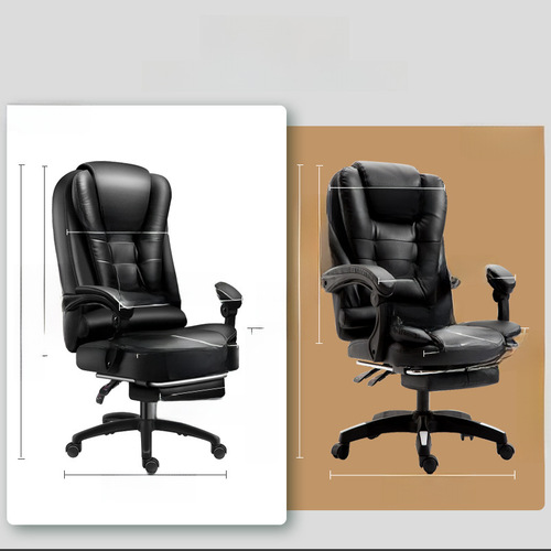 Computer chair massage chair leather executive chair ultra-angle reclining gaming chair lifting rotating office chair manufacturer