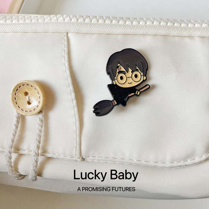 Q版ハリーポッター周辺金属ブローチバッジins潮かわいいアニメ個性服かばんストラップ|undefined