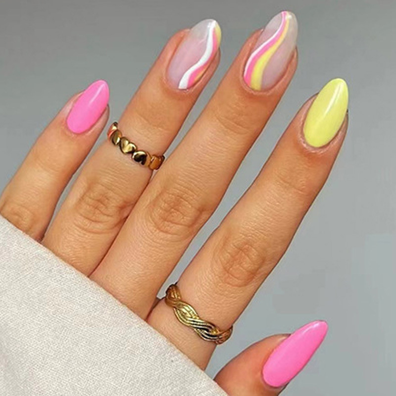 Foreign Trade Wearable Nail Patches, High-End Handmade Nail Patches, European and American Ins Style Processing Wholesale Nails