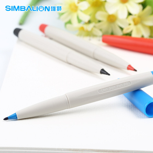 Lion 88 Signature Pen, Refillable, 1.0mm Liner Pen, Sketch Pen, Writing Pen, Correction Pen, Red Pen