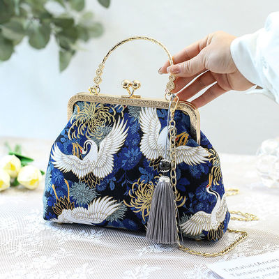  Chinese cheongsam hanfu delicate handbag single shoulder bag dual-use bag gift bag