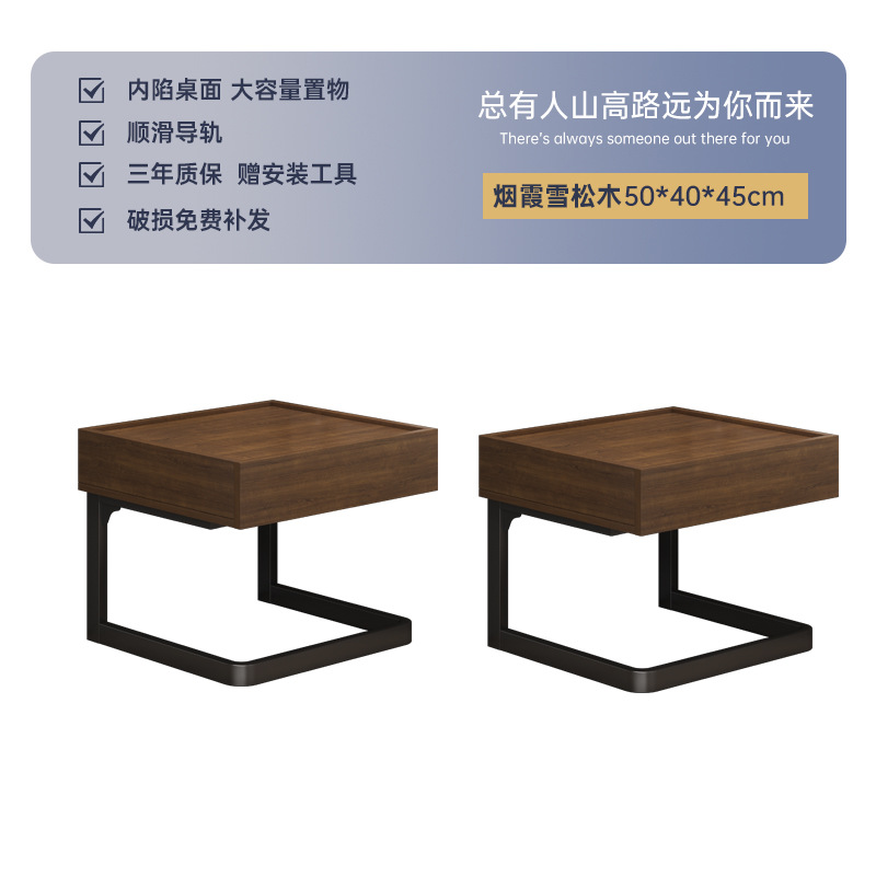 Suspendido mesita de noche simple moderno mesita de noche 24 nuevo en línea rojo creativo minimalista Luz de lujo de alto grado estante de almacenamiento de cabeza