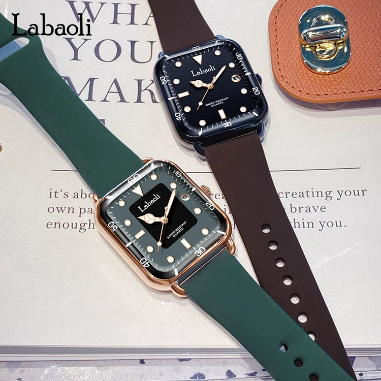 拉宝丽 Fashionable retro quartz watches, square women's watch for leisure, wholesale