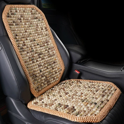 Cooling Cushion Single Piece Three-Piece | Cool pad - gypsophila-cushion-backrest-beige-hook-edge-double-thickened-3d-breathable-and-non-slip