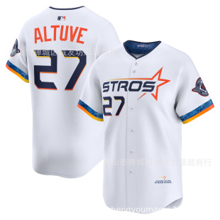 Astros 27 White City Edition Baseball Jersey Astros Altuve Jersey Ebay Space
