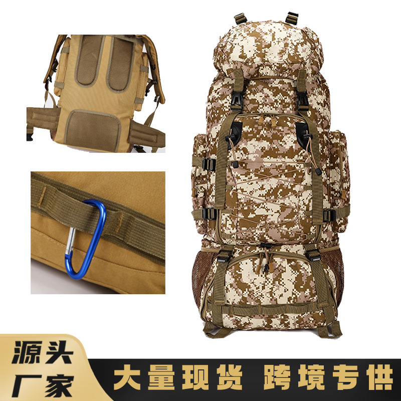 Gran capacidad nueva bolsa de senderismo multifuncional bolsa de almacenamiento de campamento al aire libre viaje corto mochila táctica al aire libre