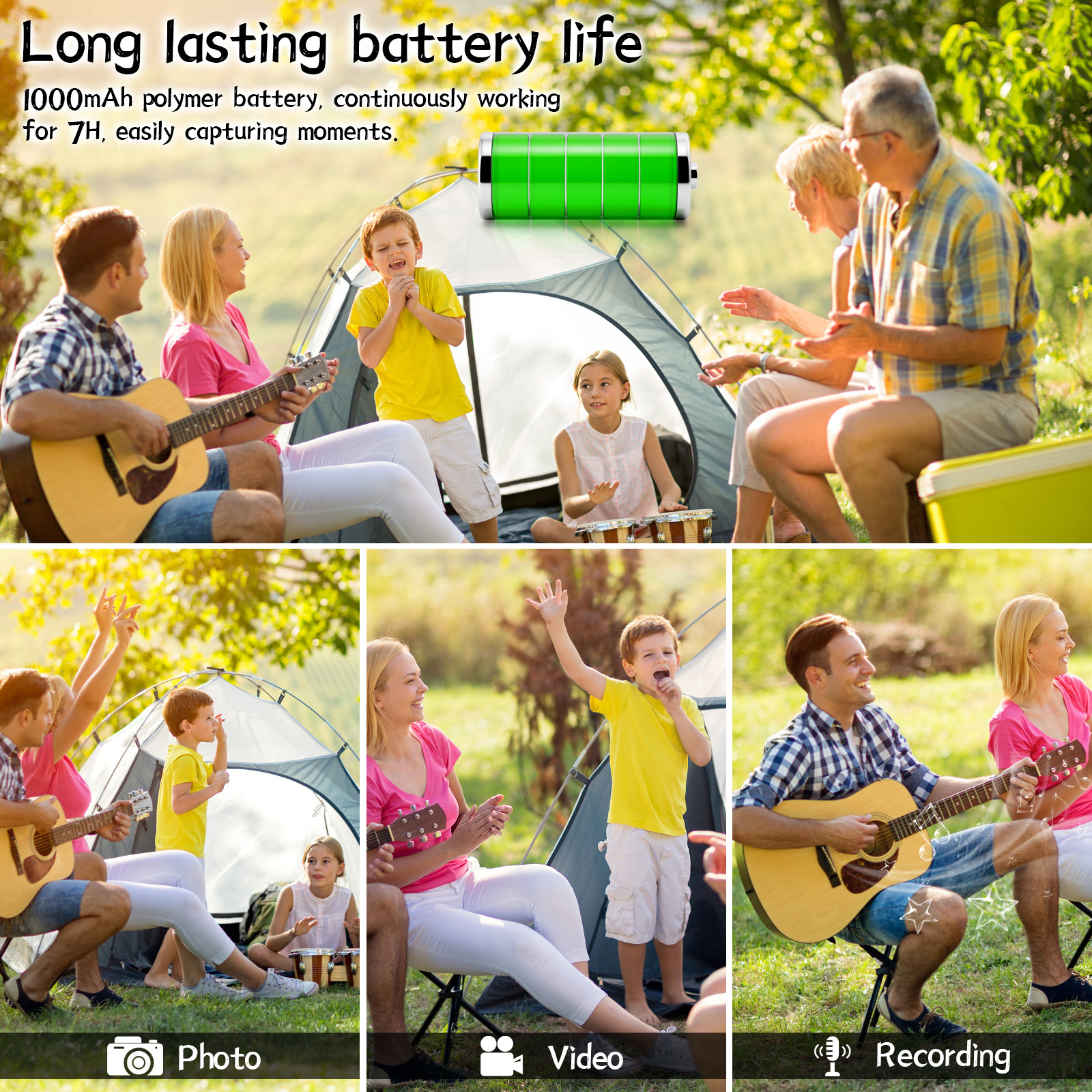 Direct recording handheld pocket small camera, back-mounted camera, high-definition infrared night vision, high-definition y3000 undefined