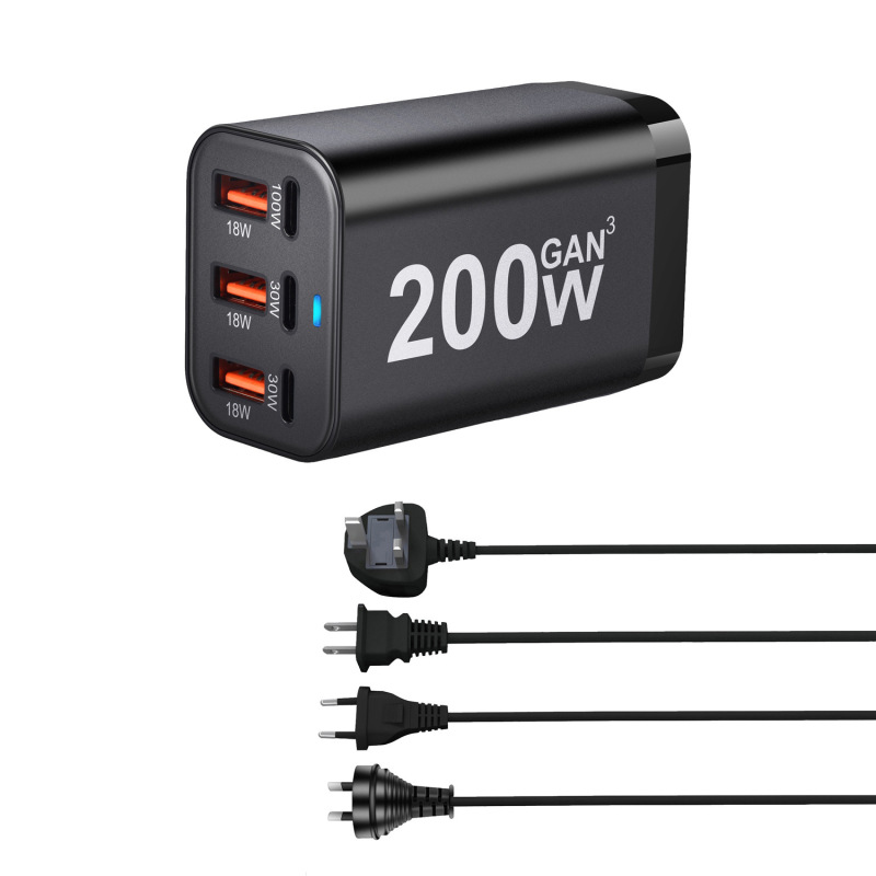 携帯電話充電器 PD100W 急速充電マルチポート窒化ガリウムデスクトップ充電器ハイパワー充電ヘッドポータブル旅行と互換性あり|undefined