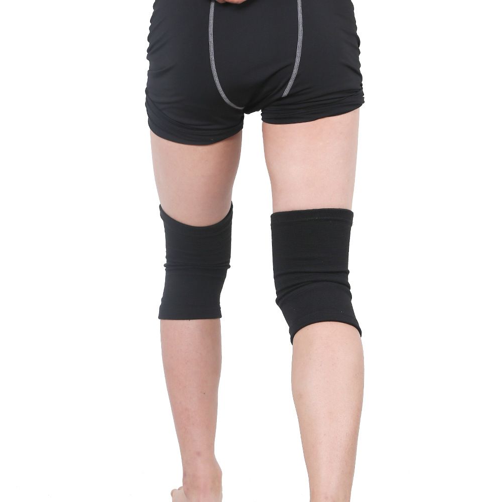 Esponja engrosada deportes rótula danza rodilla rodillera protección voleibol rótula cubierta de punto de nylon al por mayor