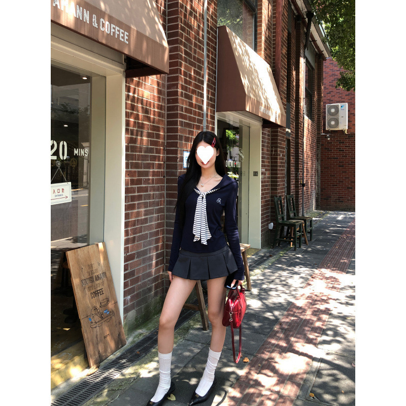 长袖打底衫女2025新款秋季修身T恤高级感巨好看设计感上衣|undefined
