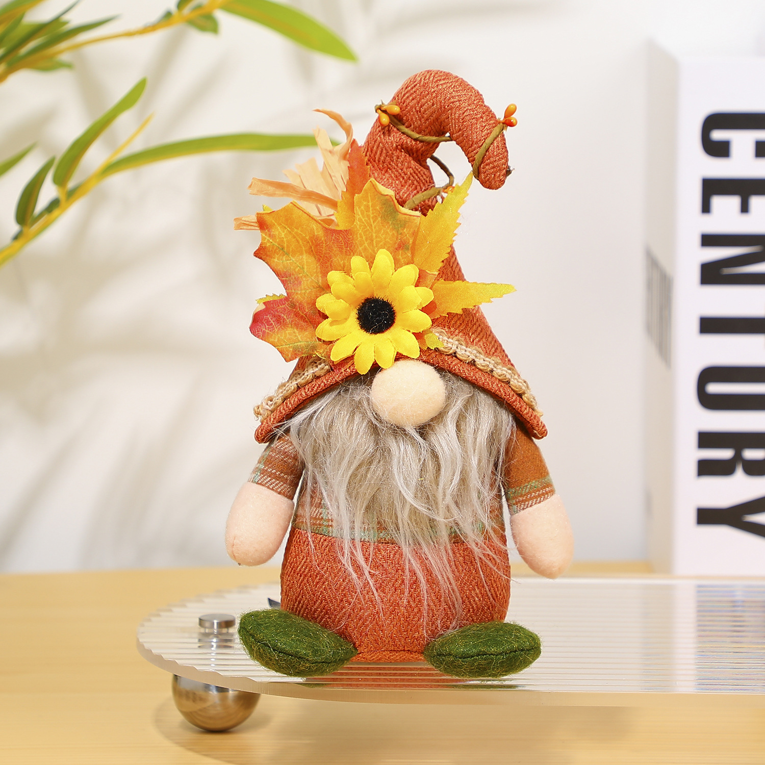 黄色帽子太阳花带胡子男款