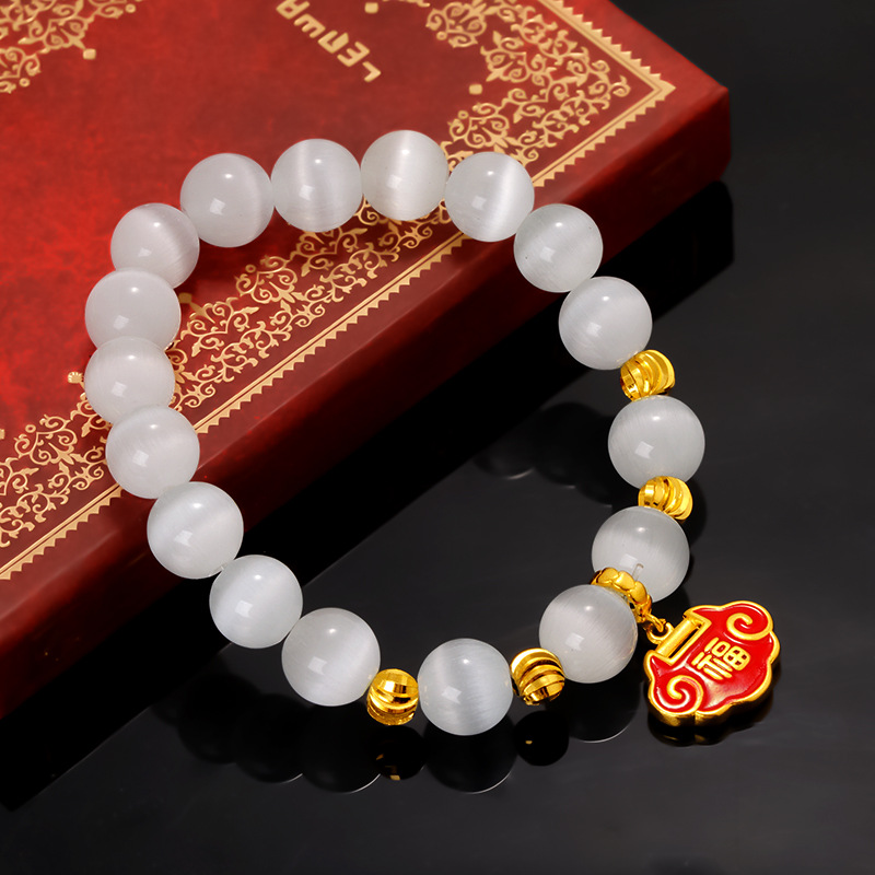 Nuevo oro plateado Lucky Lotus pulsera de esmalte de color, vintage pulsera de la suerte para las mujeres, al por mayor