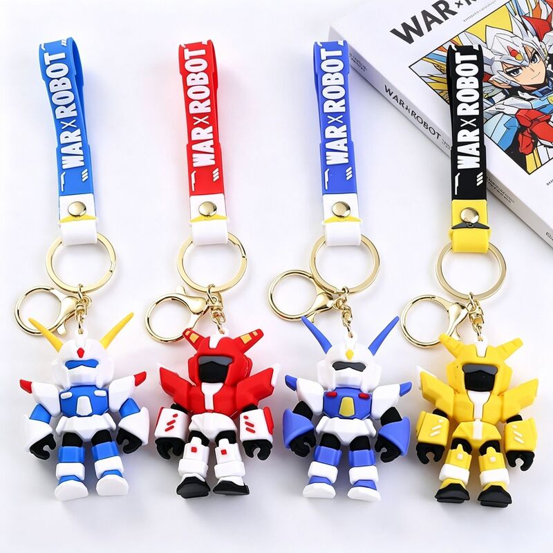 Cartoon Mecha Warrior Keychain Transforming Robot Figure Pendant Car Keychain Bag Decoration Blind Box Small Gift Cartoon Mecha Warrior Keychain Transforming Robot Figure Pendant Car Keychain Bag Decoration Blind Box Small Gift