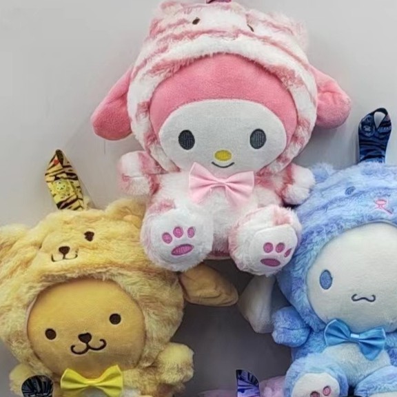 新しい日本インズタイガーシナモンドッグぬいぐるみバッグ誕生日ギフトぬいぐるみバックパック人形バッグ女性のための|undefined