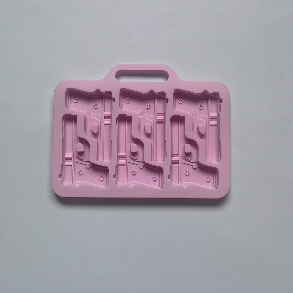 6 pistolas 80 molde de silicona pastel helado pudín molde de postre jabón utensilios de cocción