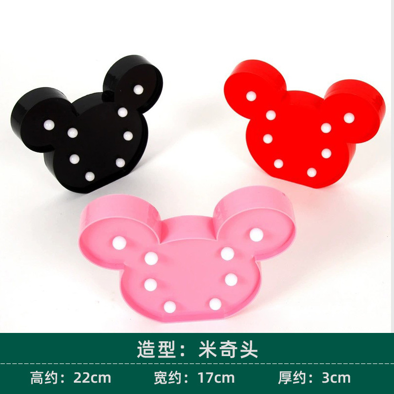 Luz de modelado led flamenco cactus arco iris luz decorativa dibujos animados linda estrella de cinco puntas amor luz de noche de Navidad