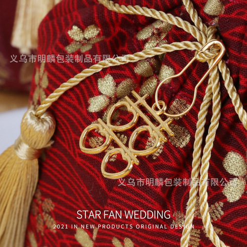 Chinese style wedding candy bag creative gift accompaniment gift bag wedding wedding candy bag wedding candy box wholesale Chinese style