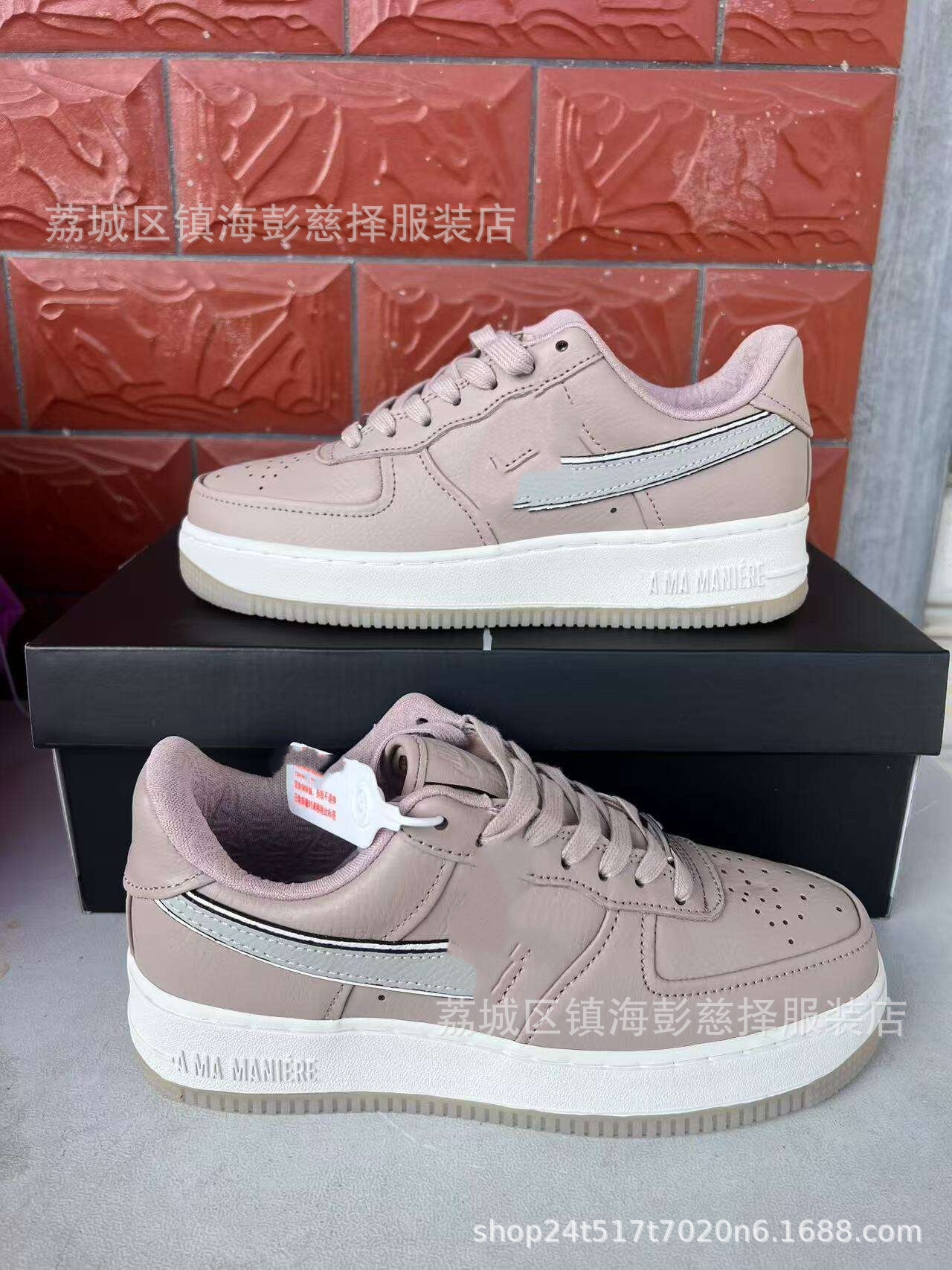 Precio de fábrica Putian puro nivel de cabeza original AF1 Halloween trigo negro y blanco panda baja fuerza aérea No. 1 comercio exterior transfronterizo