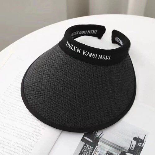  new summer vinyl sunscreen hat for women's anti-ultraviolet face sunshade hat with large eaves and hollow top hat straw hat