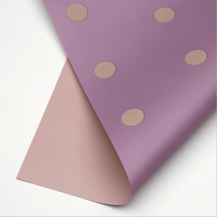 Flower Party Factory Nuevo papel de embalaje de flores de lunares Florería Papel de embalaje de ramo Caja de regalo impermeable Papel de embalaje