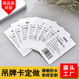 供应服装商标吊牌 合格证标签挂牌  烫金纸卡通吊卡logo防伪