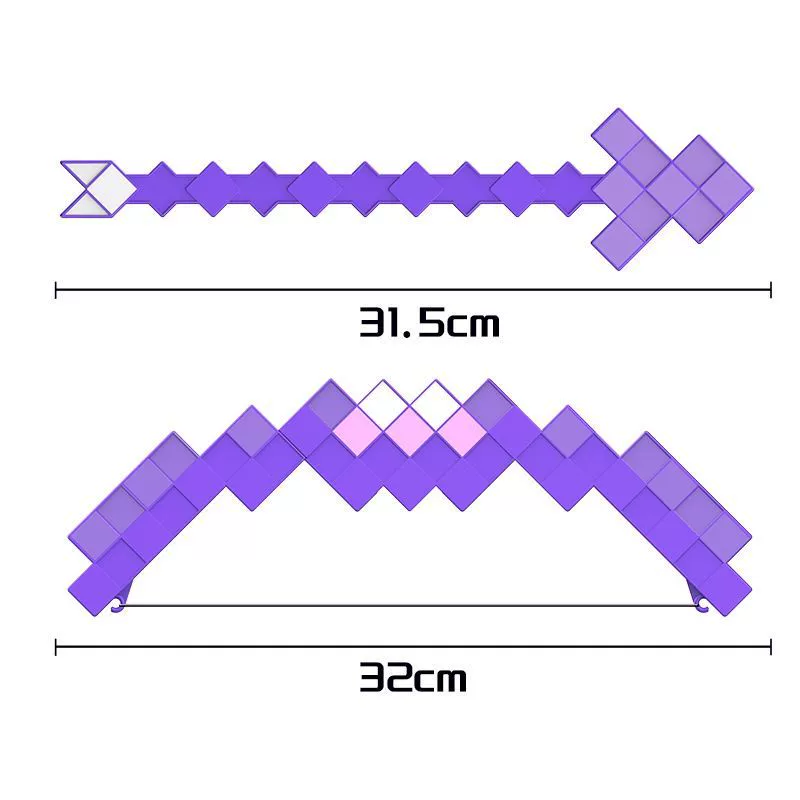 Big bow and arrows, toy for students, can launch