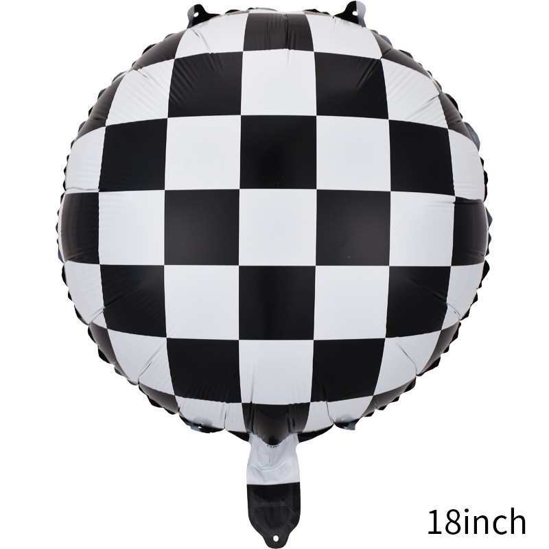 Birthday Plaid Aluminum Film Party Balloons display picture 1