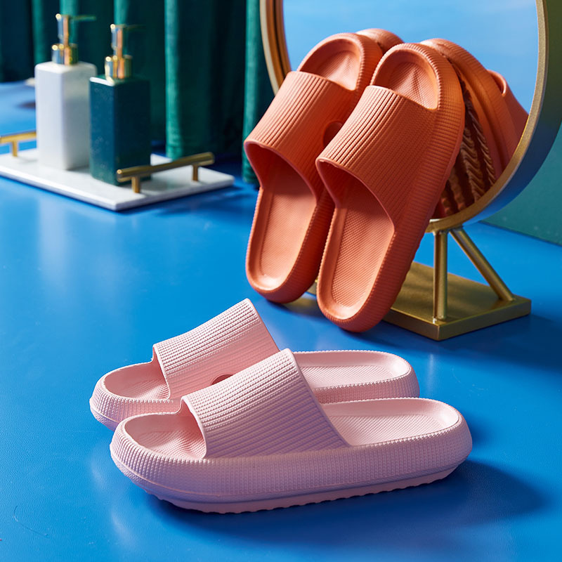 居家浴室凉拖鞋男女夏情侣室内家用EVA防臭静音厚底洗澡拖鞋家居|ms