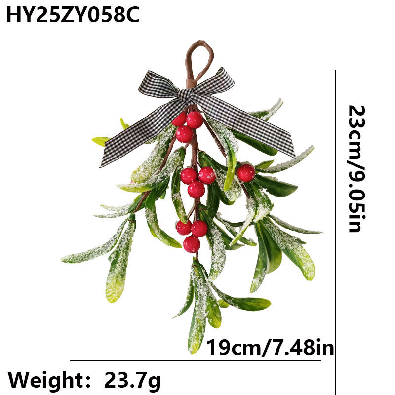 ヨーロッパとアメリカのクロスボーダークリスマスデコレーション、イチジクのハンギングオーナメントシリーズ、模擬緑の植物、ベリー、小さな花束、ソース工場|undefined