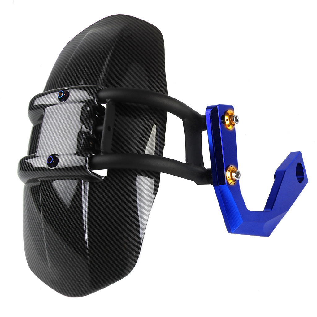 Aplicable Guangyang AK550 motocicleta Fender CNC aleación de aluminio fibra de carbono Impresión de transferencia de agua de plástico guardabarros de la rueda trasera