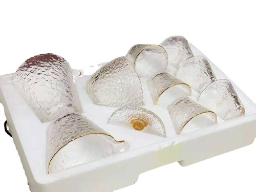 透明玻璃茶杯加厚耐高温功夫茶具套装家用泡茶杯养生花茶杯