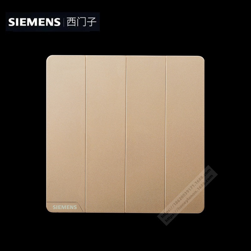 SIEMENS 皓彩 日曜金 四位双控开关 5TA26443NC03