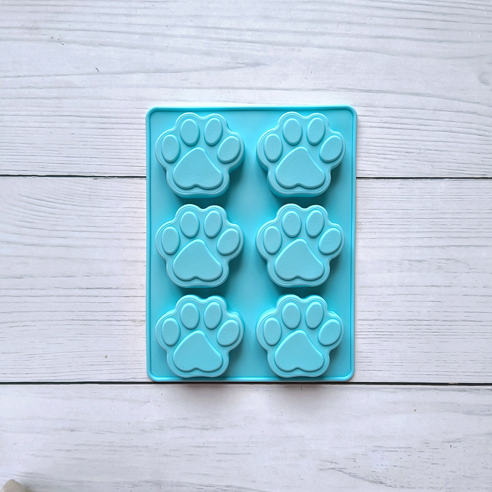 6 garras de gato 315 molde de chocolate de silicona DIY molde de pastel de pudín molde de horneado