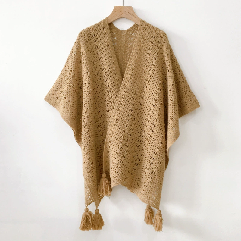 Summer solid cloak, trench coat, woolen universal scarf, western style