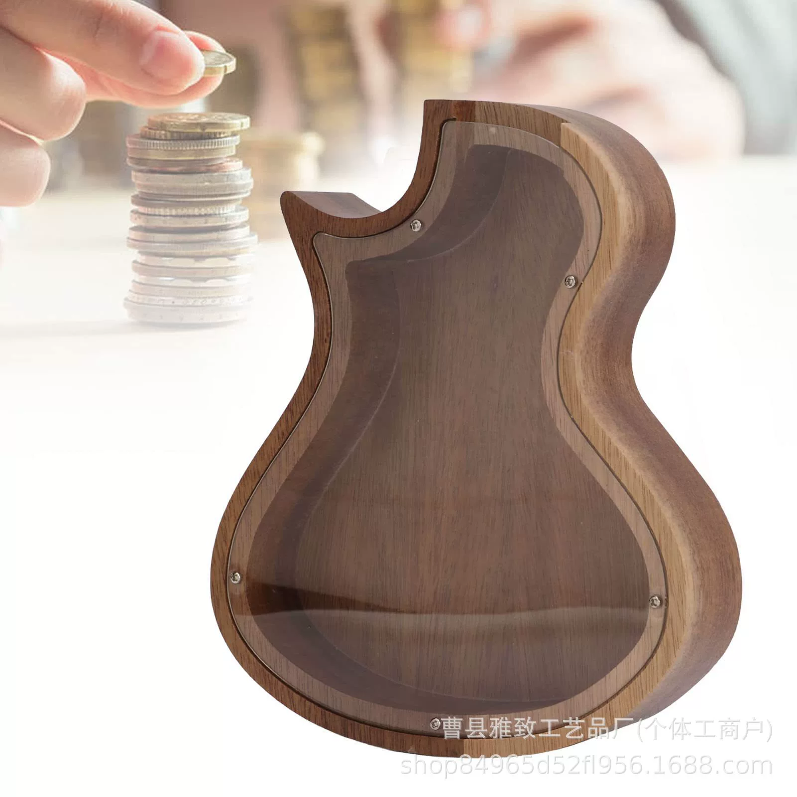 Креативная деревянная гитара в форме копилка Рождественский подарок 3-10 лет