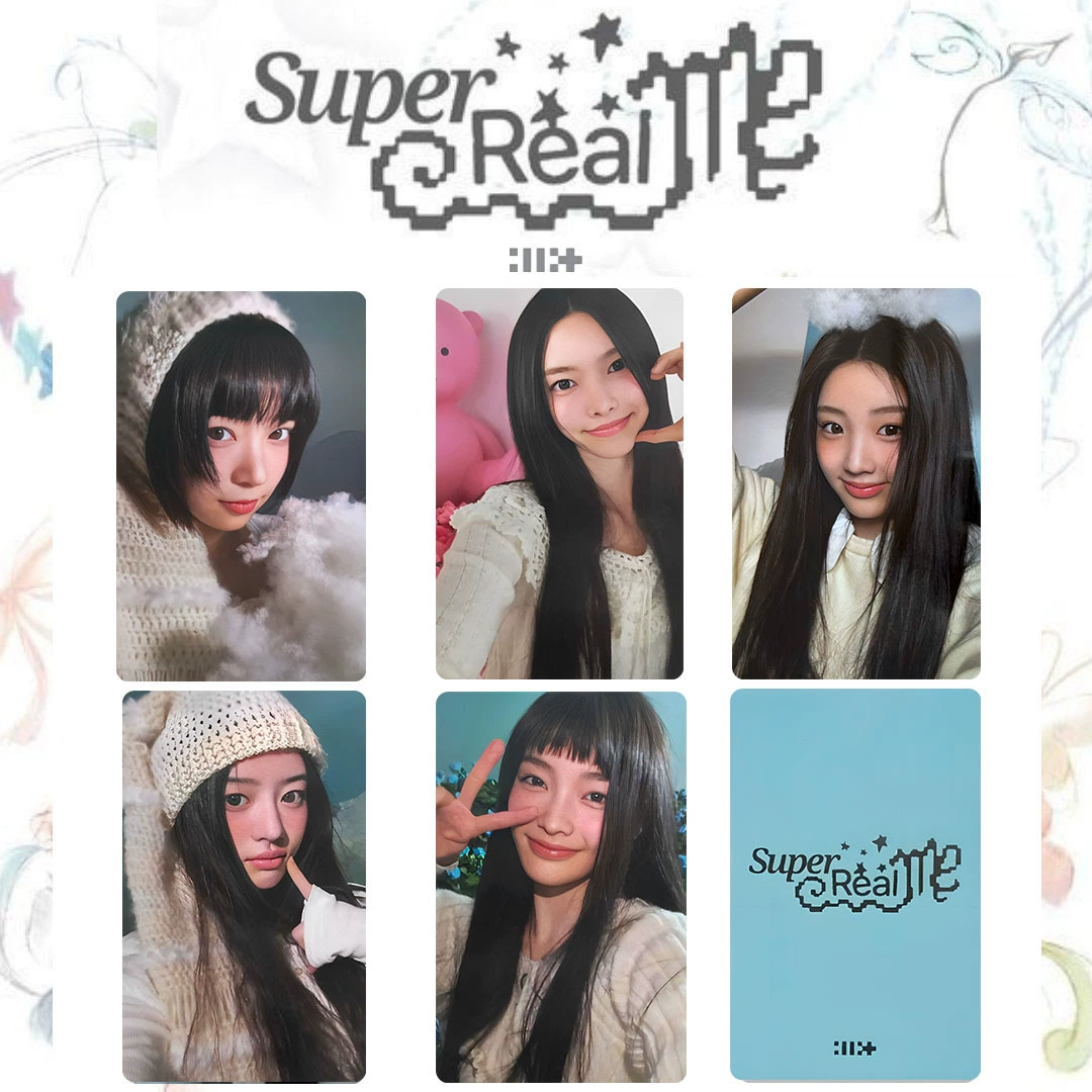 [Комплект карточек Illit 周边 小卡 专辑 Super Real Me случайная карта 小卡 Magnetic]