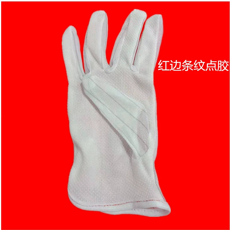 Оптовая анти-статическое пыли-Бесплатные Перчатки белый край дозирования анти-статическое полосатые перчатки красный край полосатый анти-статические перчатки