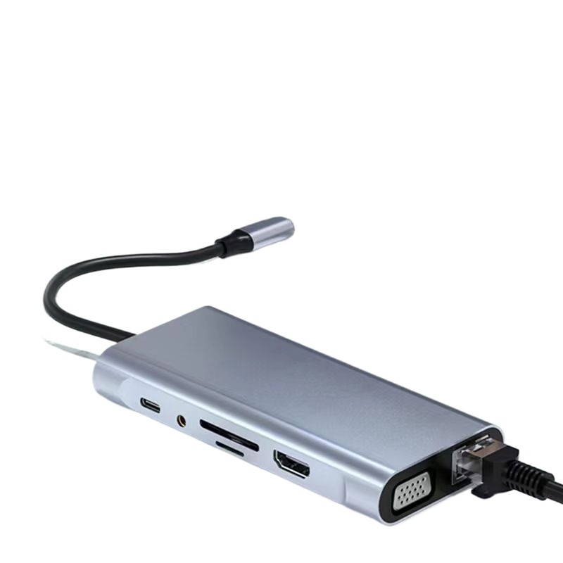 Extensor USB tipo-c docking macbook docking adaptador de puerto de red gigabit hub hdmi4k