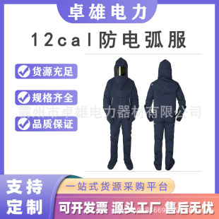 12Cal Anti-Arc Clothing Suit Electric Labor Protection Protective Clothing Top + Pants Dark Blue Level Ii