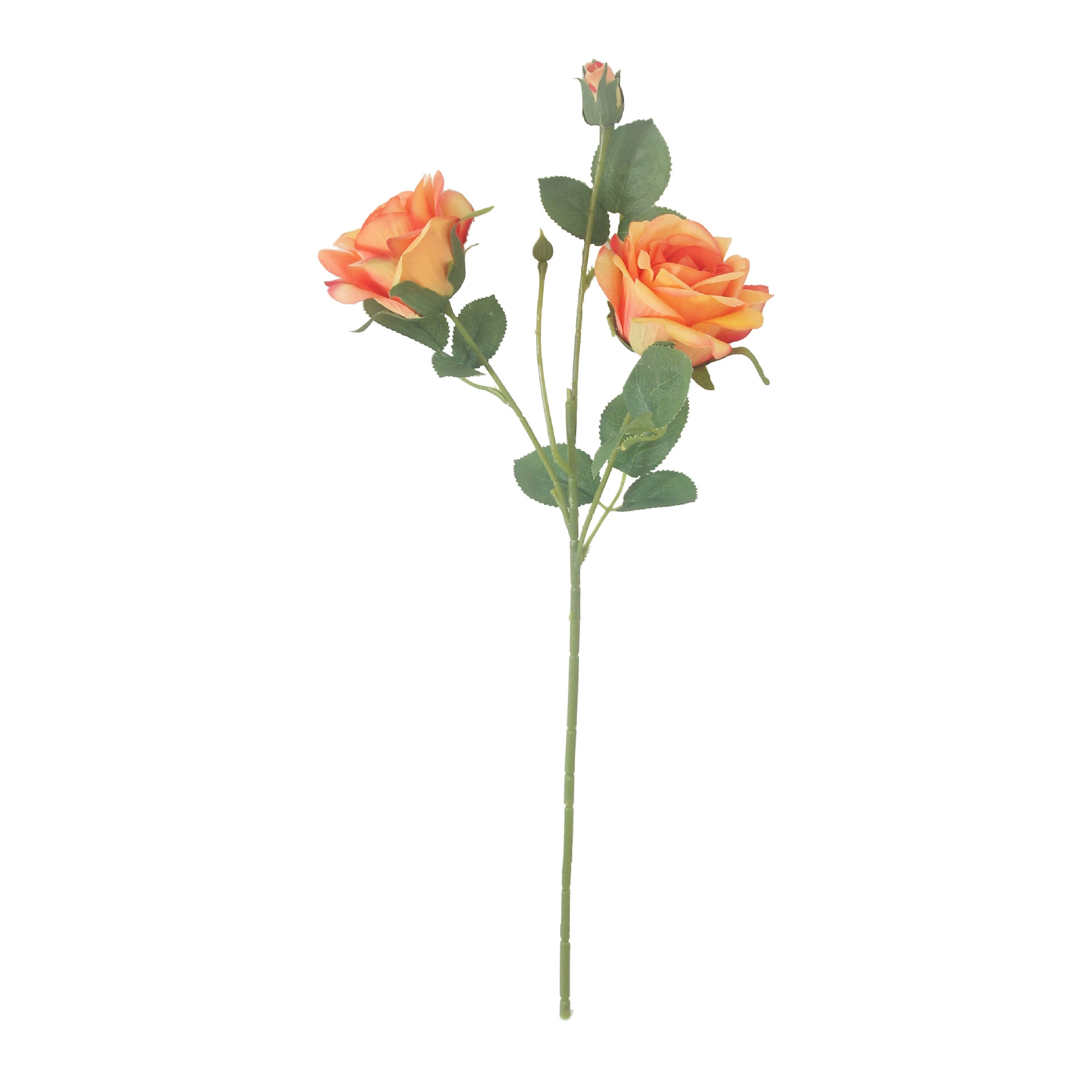百花邦 Одно 3-головочная симуляция розовый букет для гостиной декор Новогоднее украшение свадебная искусственная цветами оптом