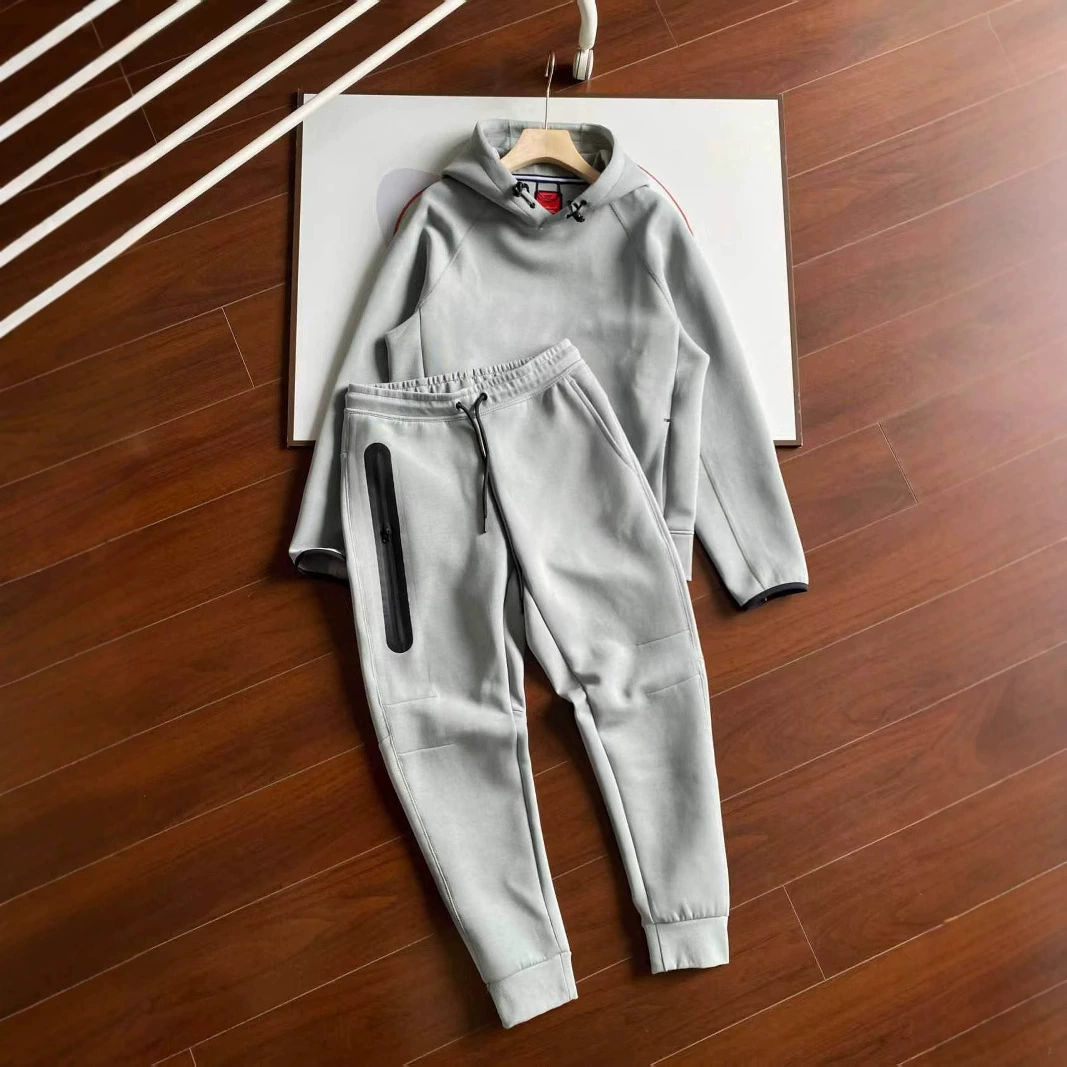 2025 весна и лето новый повседневный спортивный трикотажный свиток с капюшоном 017 = брюки 002 набор