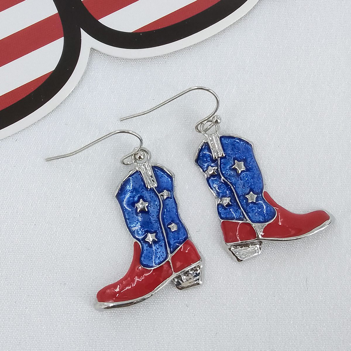 9g Weight Steel needle Ear Needle Material Drop Earrings Classification 1 Pair Quantity Holiday, Street Occasion Acrylic Material Independence Day Festival Constellation, Fruit, Heart Shape Pattern Women's Gender Patchwork Design Retro Style 1 Pair Retro Constellation Fruit Heart Shape Patchwork Arylic Drop Earrings 11