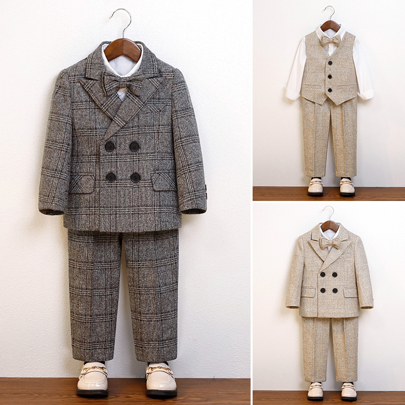 Children's suit autumn and winter New British gentleman suit suit baby boy's birthday flower girl banquet clothes generation Children's suit autumn and winter New British gentleman suit suit baby boy's birthday flower girl banquet clothes generation