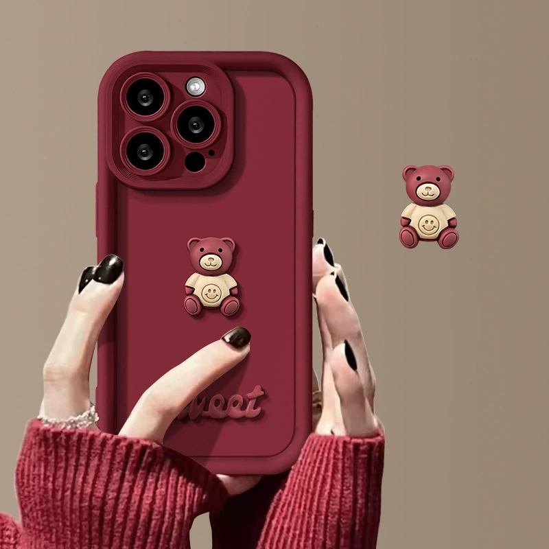 Samsung, S20, совместимый чехол для телефона, силиконовая кукольная игрушка, S23, S22, с маленькими медведями