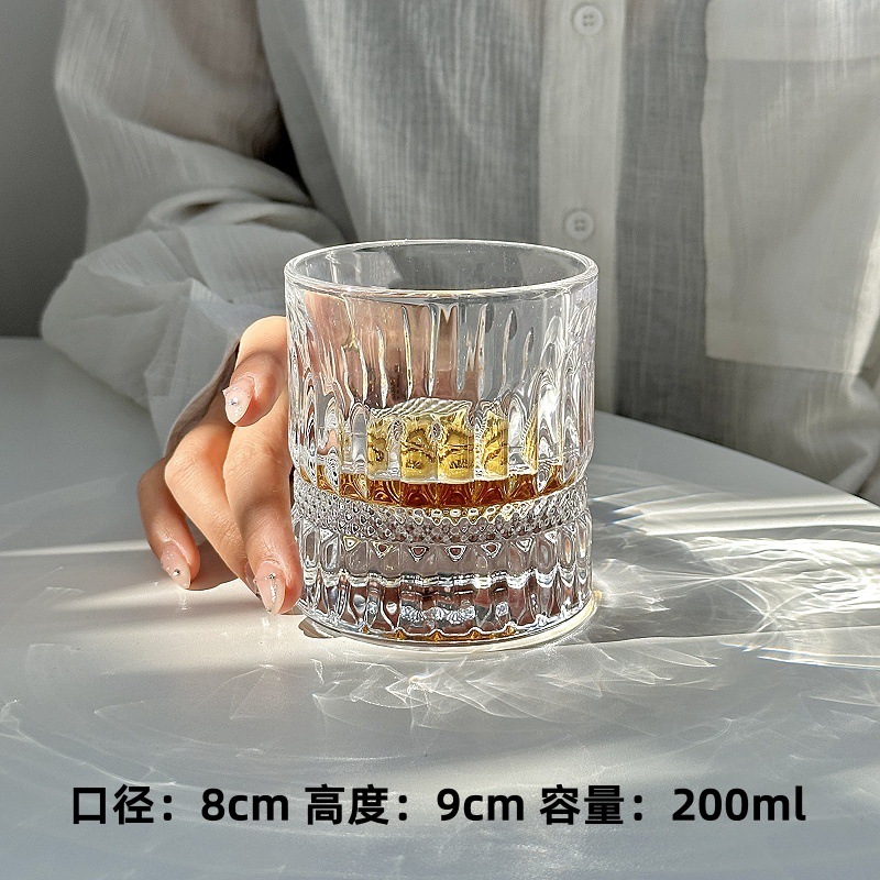 Mesoma ins estilo de fondo grueso cristal whisky Copa Luz de lujo de vino hogar taza de agua vaso de cerveza