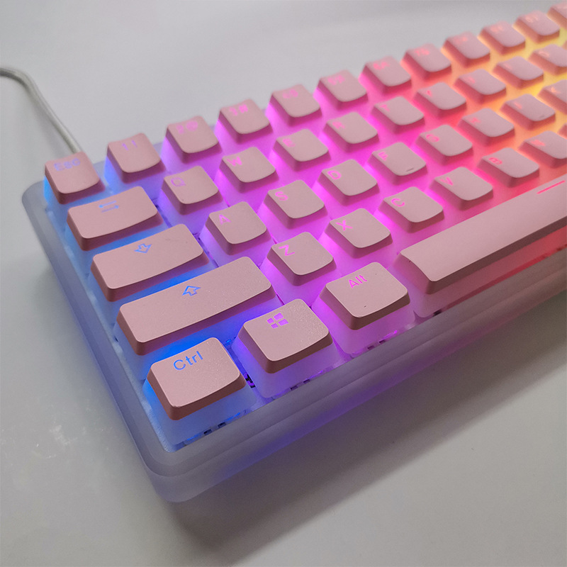 Nuevo pudín clave tapa PBT doble piel leche sin agua bicolor transparente O E M altura 61/64/68/84/980