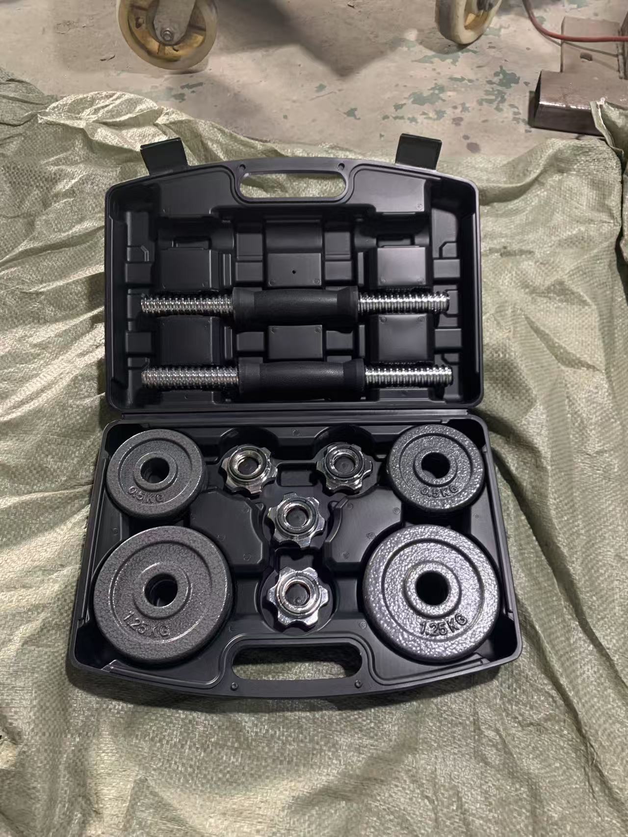 Erkekler ve kadınlar için ayarlanabilir ağırlıklı dambıllar, evde kullanım için boyalı dökme demir halter seti, toptan kalınlaştırılmış bar spor fitness ekipmanları.