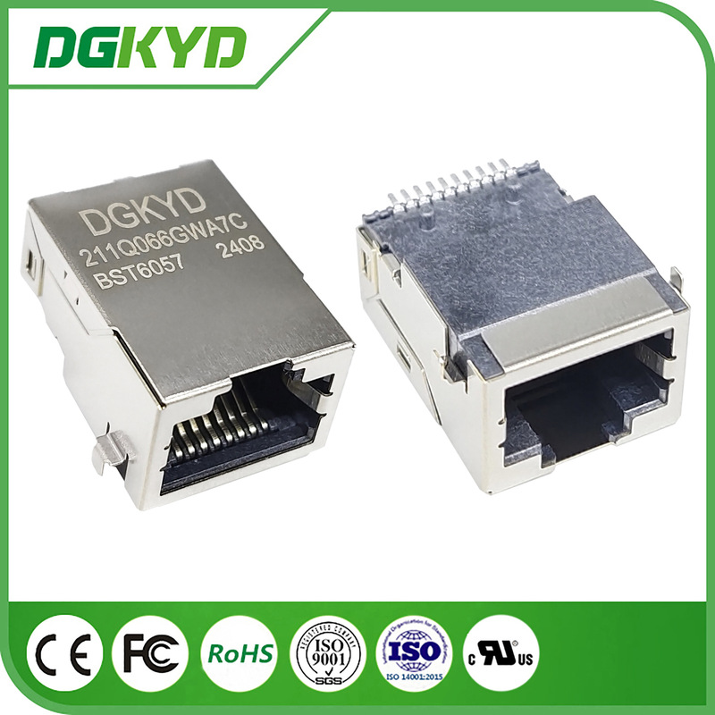 RJ45 Gigabit Integrated Connector Patch Network Interface Ethernet Filter No Light SMT 10PIN